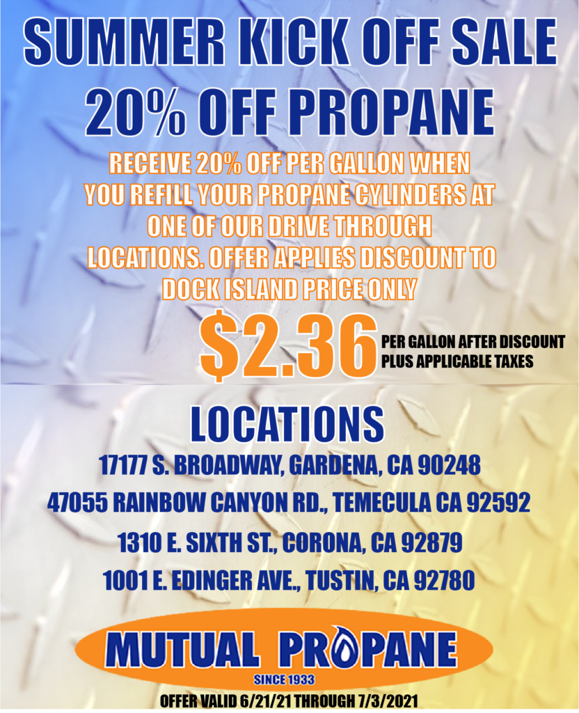 SUMMER KICK OFF SALE - PROPANE